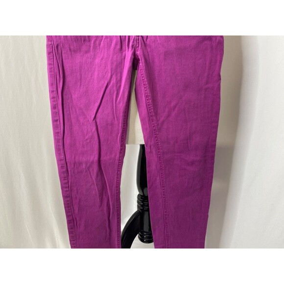 Zanadi Juniors Skinny Jeans Purple Low Rise 5 Pocket Size 7 X 29 - Picture 4 of 16